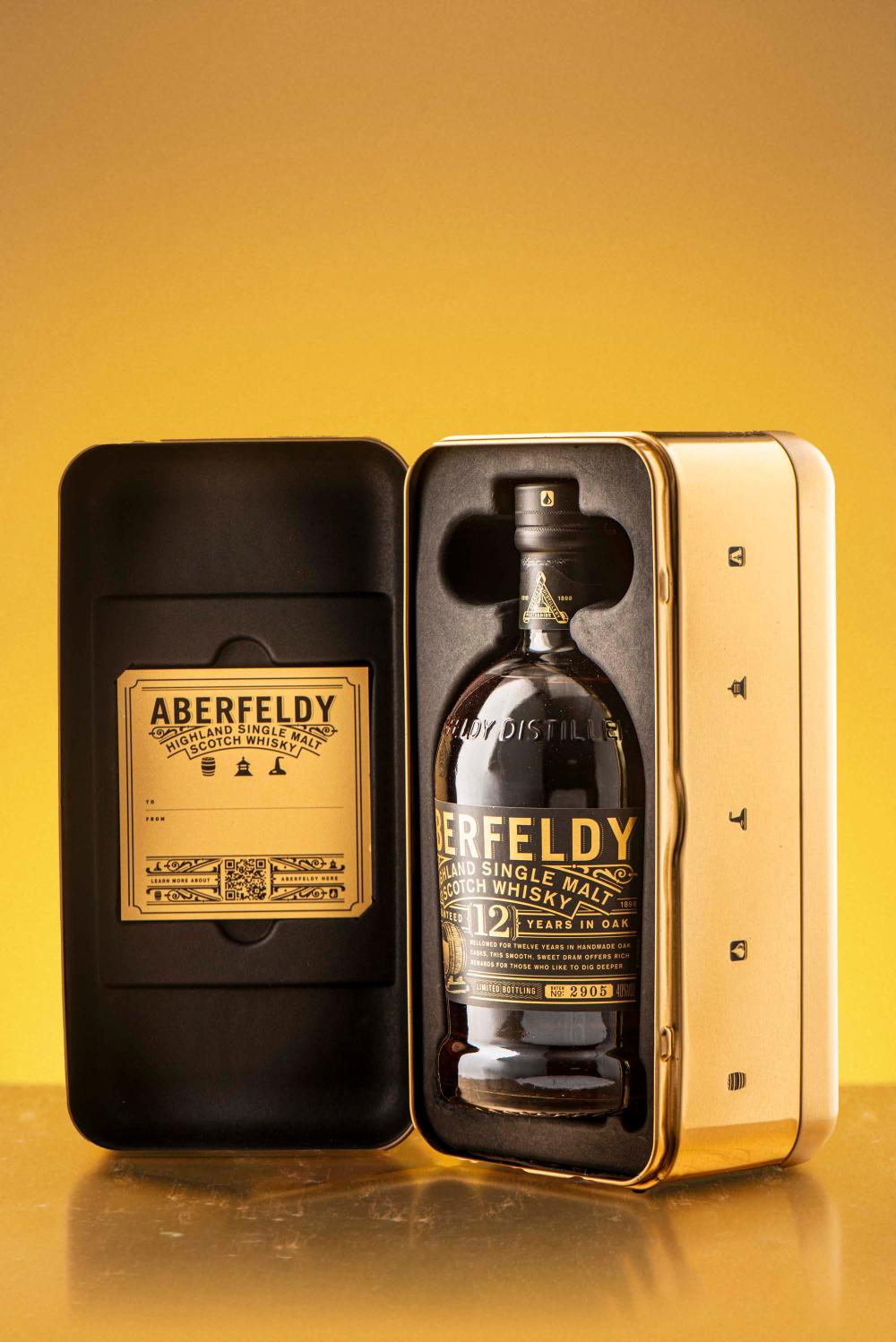 Aberfeldy 12 let – Highland Single Malt Scotch Whisky, v krabičce