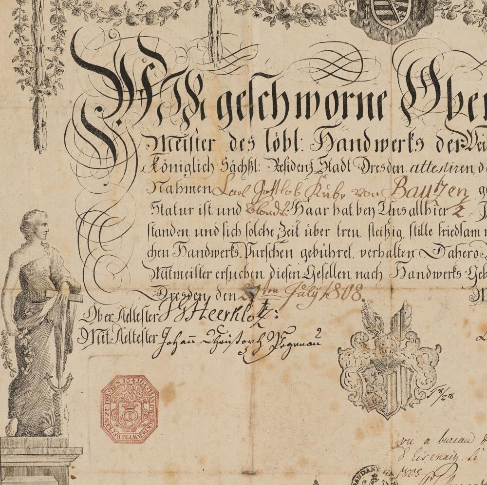 Bílá pekařská licence, Drážďany (1808) - Obrázek 5