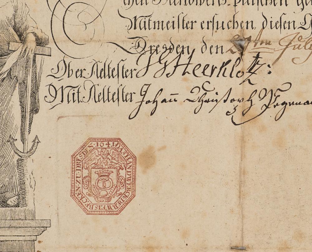 Bílá pekařská licence, Drážďany (1808) - Obrázek 6