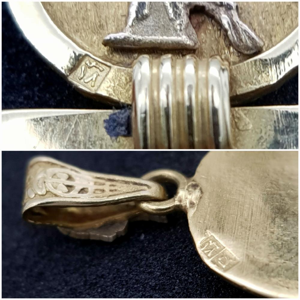 Egyptský přívěsek ze zlata 18K a 9K - Obrázek 5