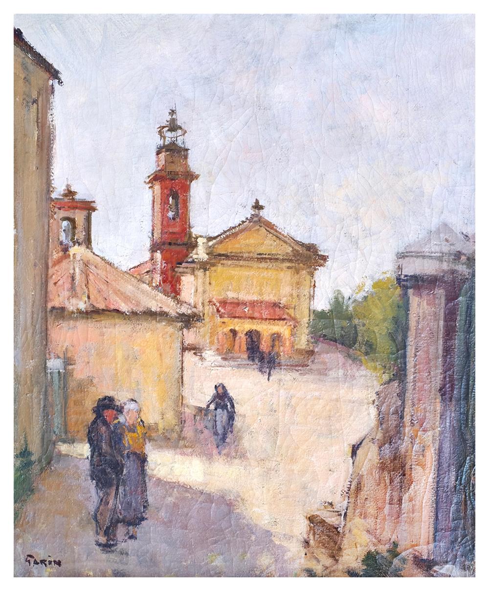 Pohled na Magagnosc s figurami