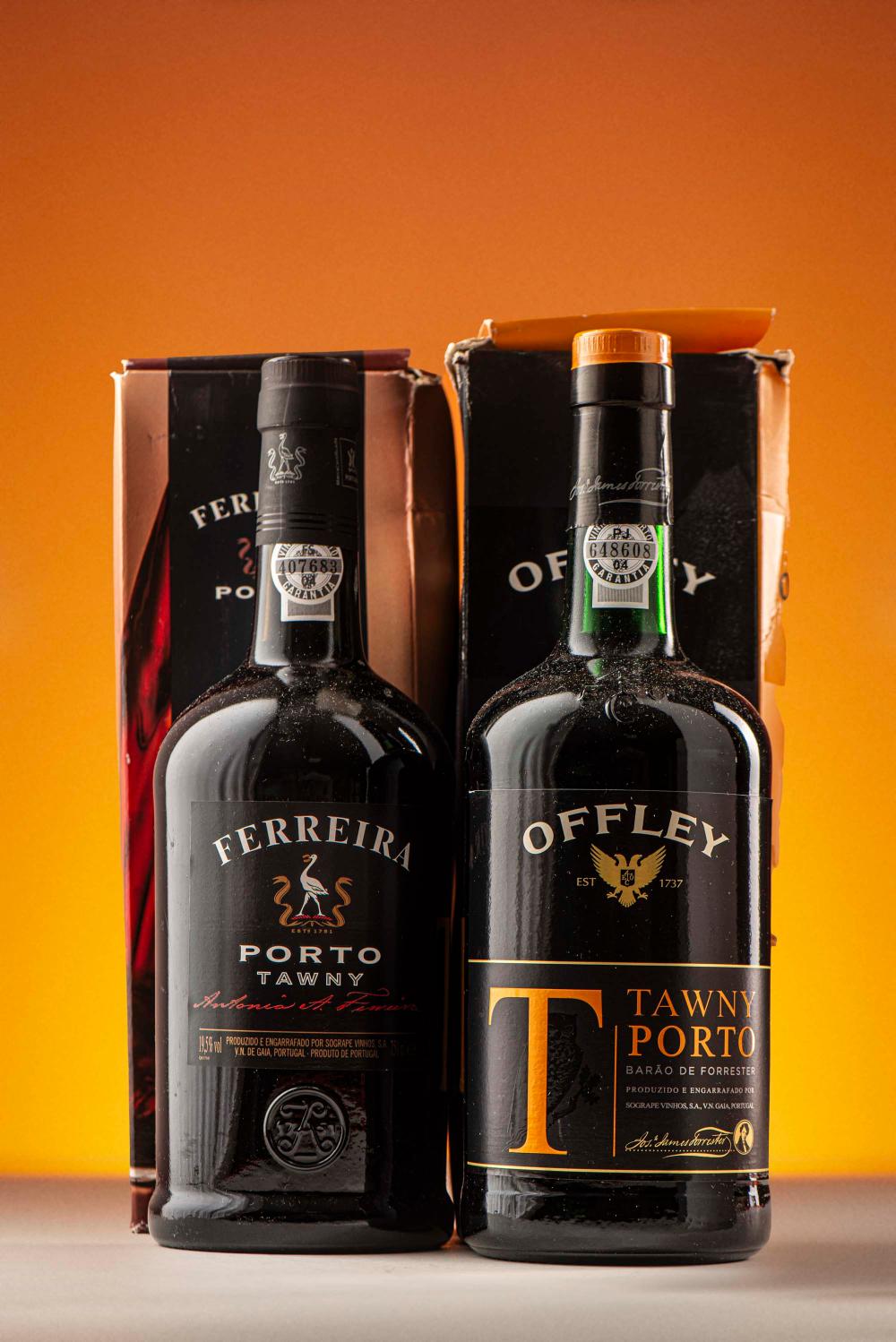 Portské víno Ferreira a Offley Tawny, 2 lahve v krabičkách (19,5 % vol., 0,75 l)