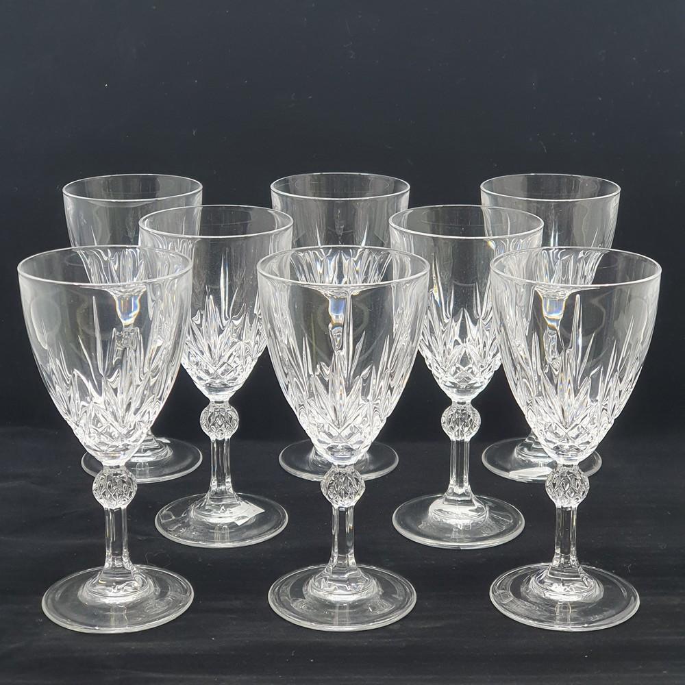 Soubor osmi vínových sklenek Royal Crystal Rock Linea Gala, broušený křišťál - Obrázek 3